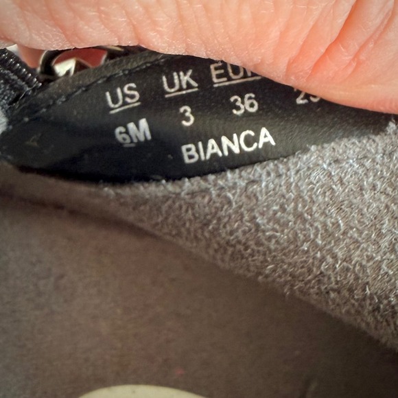 Dr Scholls Bianca Black Wedge Ankle Boots Side Zip Women US 6M - Picture 4 of 5